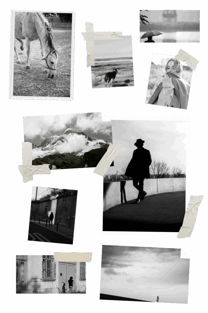 black modern frames style photo collage